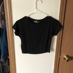 Black crop top